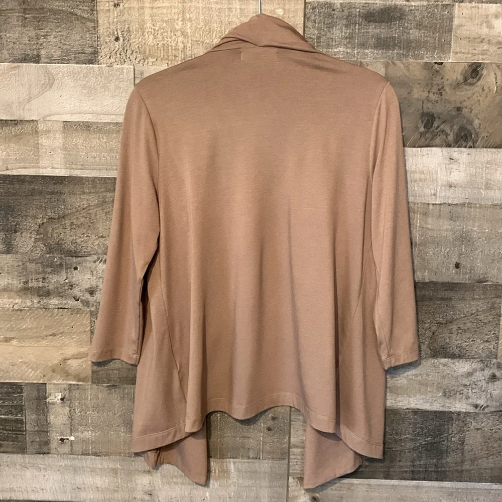 August Silk Open Jacket with draped front - Picture 14 of 16